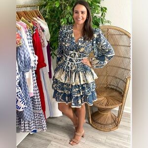 New Ruffle Skirt Cocktail Dress by Beulah Style Size S
Boho Ullah